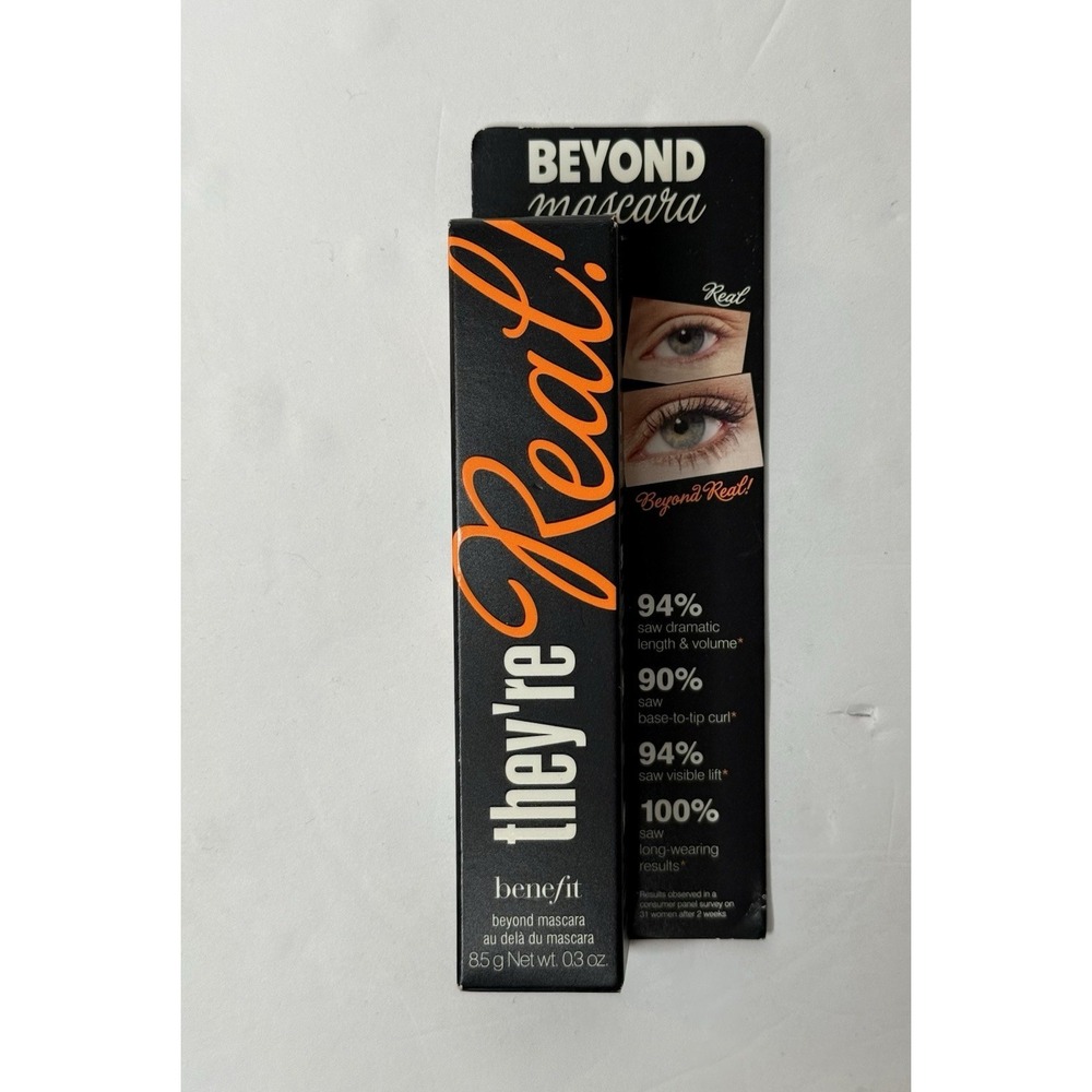 Benefit They're Real Beyond Mascara Jet Black 0.3 oz Beauty Makeup Lashes New